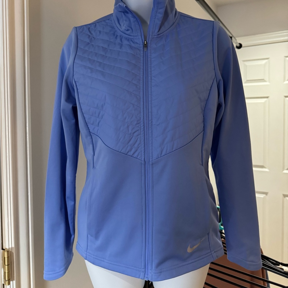 Nike Thermore Running Blue Puffer Front Jacket XS worn once